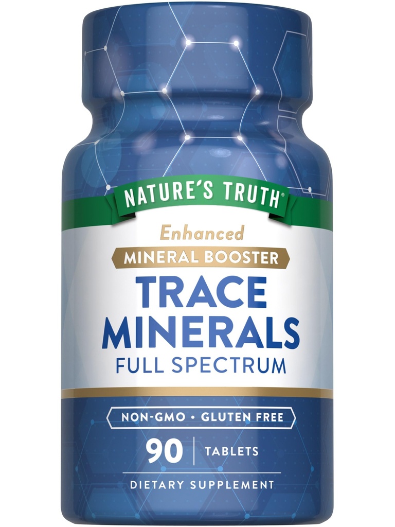 Suplemento de la Verdad de la Naturaleza Trace Minerals con Iodine Silencio 90 Tablets ← Booster Mineral mejorado Silencio No GMO &amp; Gluten Suplemento Gratis