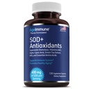 Antioxidantes de SOD Complejo Suplemento de envejecimiento saludable - 400 mg de dismutase de superóxido - Ácido lipoico alfa - Extracto de té verde - L-Arginina - Lysine - AKG - Vitaminas A y E para cápsulas Immune Support-120