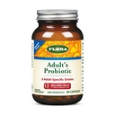 Probiótico de Flora Adulto - Probiótico diario vegetariano para Gut &amp; Digestive Health - Incluye Lactobacillus &amp; Bifidobacterium - 17 Billion CFU - Libre de gluten - Mantén reducido - 60 cápsulas