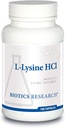Biotics Research L Lysine HCI Amino Amino Acid L lysine Supplement Promotes Energy, Boosts Immunity, Stimulates Calcium Absorption 100 Capsules