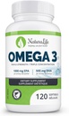 Triple fuerza omega 3 cápsulas de aceite de pescado vivieron alta EPA & DHA  durable 1000mg  durable 100% natural ácidos grasos esenciales