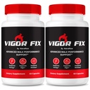 (2 Pack) Vigor Fix Male Suplemento, VigorFix Pills for Men, Daily Nutrition for General Health and Wellness, Vigor Fixed Support Capsules for Confidence and Energy, Reviews (120 cápsulas)