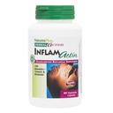 NaturesPlus Herbal Actives InflamActin - 60 cápsulas vegetarianas - Suplemento herbal con Turmeric " Bromelain - Apoyos Función Adaptogénica - Vegan, Gluten-Free - 30 Actuaciones