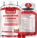 2 Pack Liver Cleanse Detox and Repair Gummies - Silymarin Milk Thistle Suplemento con Artichoke, Dandelion y Elderberry - Liver Support Suplemento - 120 Raspberry Flavored Gummies