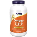 AHORA Suplementos de alimentos, Omega 3-6-9 1000 mg con una mezcla de semillas de Flax, Primrose de la noche, Canola, Currant Negro y aceites de semilla de calabaza, 250 Softgels