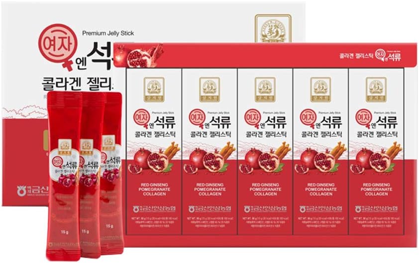 Coreana belleza Baekje Geumsan Mujer granada colágeno jalea 5.1oz / 30 Cuenta (5 Pack)