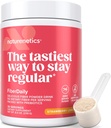 FiberDaily Delicious Fiber Powder - Organic Psyllium Husk, Agave Inulin &amp; Sunfiber® Guar Gum Strawberry Lemonade Drink, Sugar Gratis, Soluble Fiber, Prebiotic Fiber Supplement, Vegan, 1 Month Supply