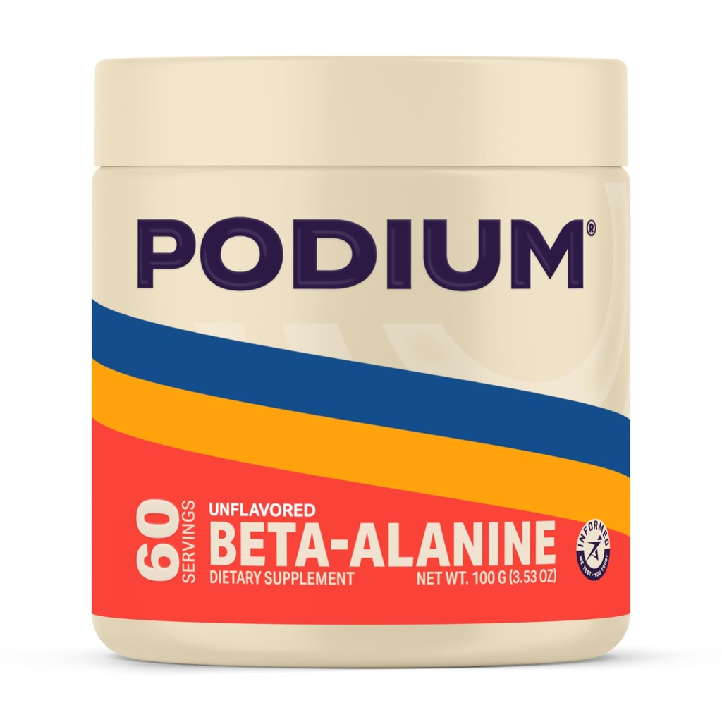 Podium Nutrition, Solos ← Beta Alanine, 60 Servings, Unflavored, Boost Athletic Performance