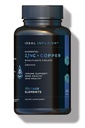 Elementos de tensión Zinc Bisglycinate + Orotate 245mg con Cobre Chelate: Muscle & Skin Health, Hormone Balance - Elemental Zinc 50mg (100 Servings) Vegan