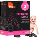 Vitamina prenatal de Zahler con DHA & Folate - DHA Suplementos &amp; Multivitamínicos prenatales para la madre y el niño - Kosher Prenatal DHA Vitaminas prenatales con Hierro, Softgeles Prenatales (120 Cuenta (Pack of 1))