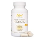 Naturales elevados Mood Boosting Probiotic 30 Billion CFU - Mood Support Suplemento, Prebióticos y Probióticos para Hombres Mujer, Acidophilus Lactobacillus Probiotic, Shelf Stable & Non-GMO, 60 cápsulas