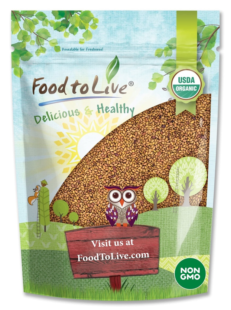 Alimentos para Vivir - Semillas de propagación de Alfalfa orgánica, 8 onzas No GMO, Kosher, Sproutable, Raw