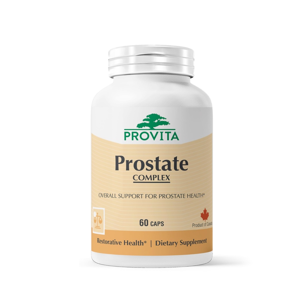 PROVITA Complejo de próstata TENIDO Suplemento de salud de próstata para hombres con Saw Palmetto, Beta-Sitosterol " Pygeum tóxicos soporta flujo urinario, próstata saludable " propiedades antioxidantes
