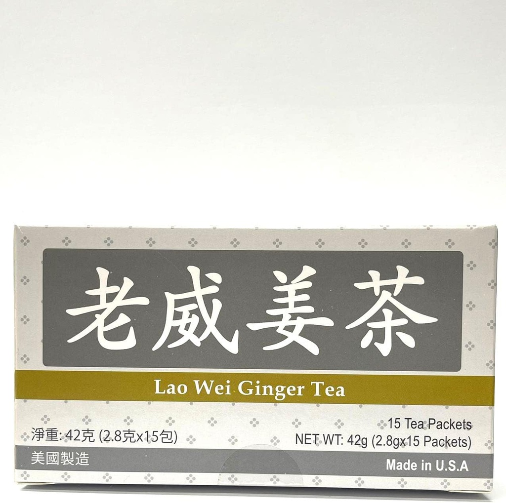 Ginger Tea Herbal Supplement Helps for Control Inflammation " Reduce Nausea, Aumenta la energía " Antioxidante Level 15 Bags Made in USA
