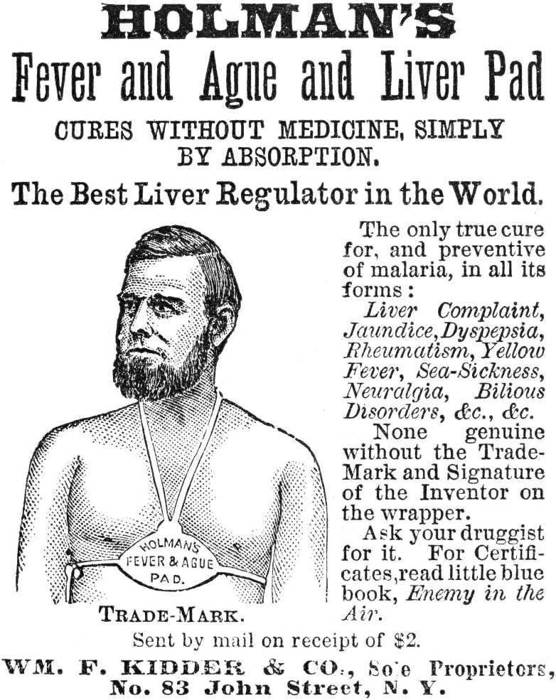Liver Pad Anuncio American Patent Medicine Anuncio 1876 For HolmanS Fever and Ague Liver Pad Poster Print by (18 x 24)