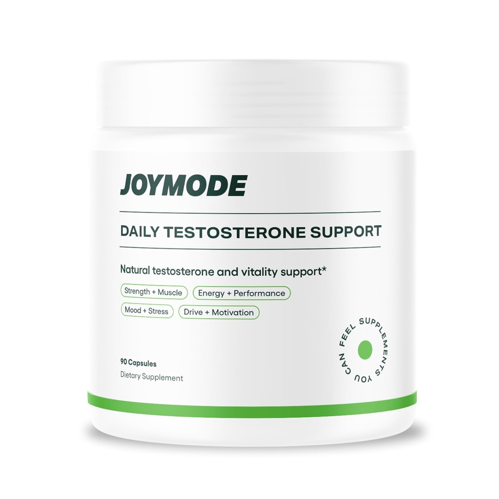 JOYMODE Testosterone Support Complex (90ct) -Natural Supplement for Men w/Ashwagandha, DIM, Magnesium, Zinc &amp; Boron