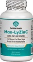 Max-LyZinC: L-Lysine 1100mg + Zinc 6 mg + Vitamina C 100 mg - 3-in-1 Suplemento para mantener el azúcar en la sangre Ya en el rango saludable - 180 cápsulas / 30 días de suministro