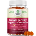 Fertilidad Gummies for Women Trying to Conceive - Yummy Gummy Fertility Supplement for Women with Myo-Inositol Folic Acid &amp; Vitex Chasteberry - Vegan Non-GMO & Gluten Free - Juicy Peach (30 Servings)