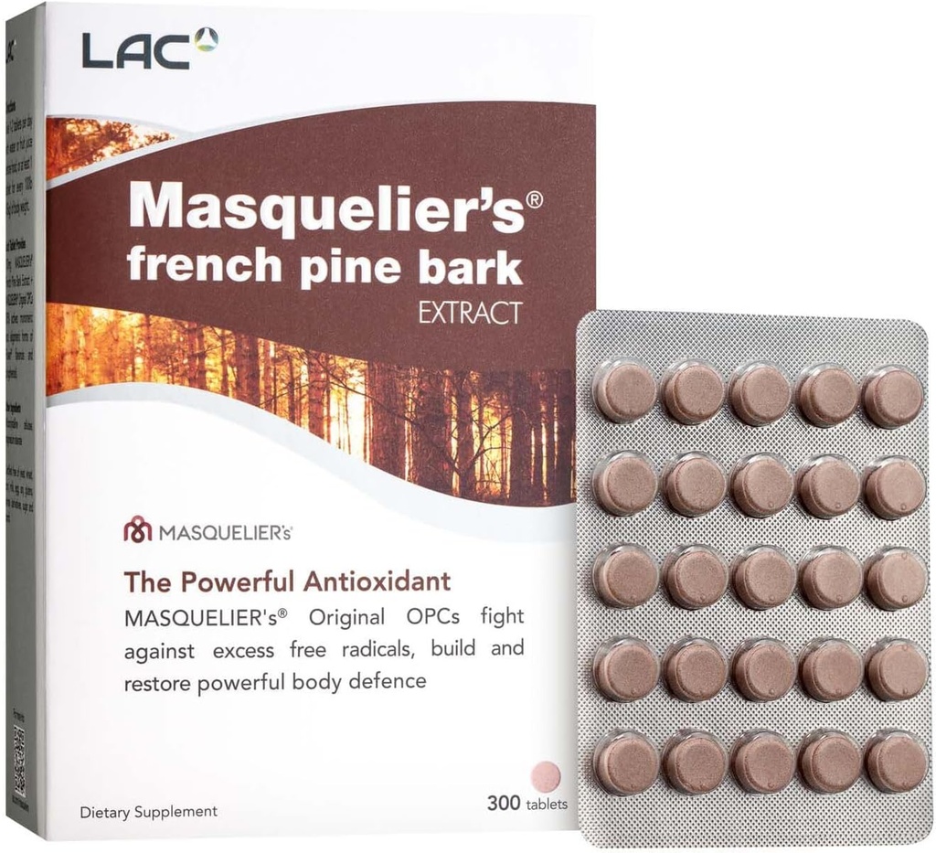 Extracto de pino francés de LAC Masquelier (300 Tablets)