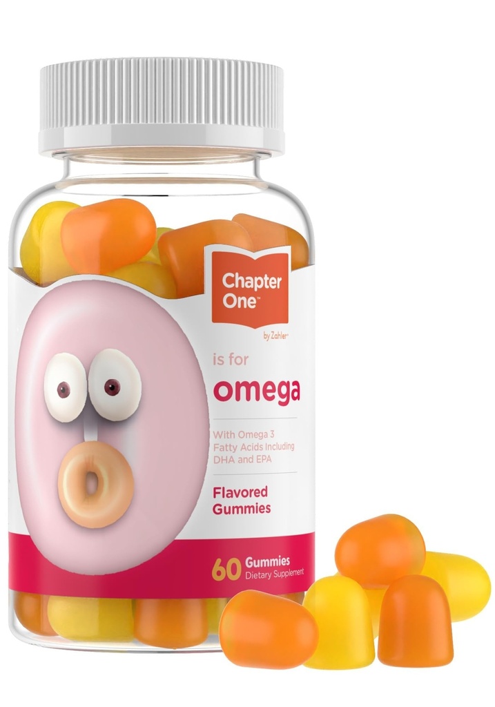 Zahler - Capítulo Uno Omega 3 Gummies for Kids (60 Conde) - No Fish Oil, Kosher, con Omega 3-6-9, EPA & DHA