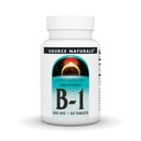 Fuente Naturales Vitamina B-1 Thiamin 500mg - Alta potencia, 500mg - 50 Tablets