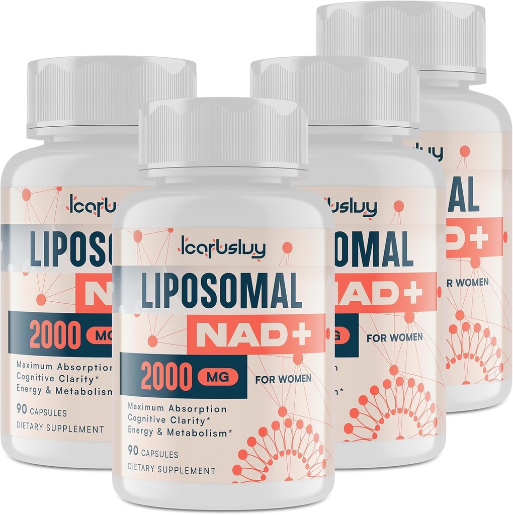 2000MG NAD+ Suplemento para Mujeres, NMN Alternative with Ashwagandha, Berberine HCL, Ginkgo Biloba & Black Cohosh, Mujer Liposomal NAD+ - para Menopause, Focus, Energy & Metabolism, 360 cápsulas