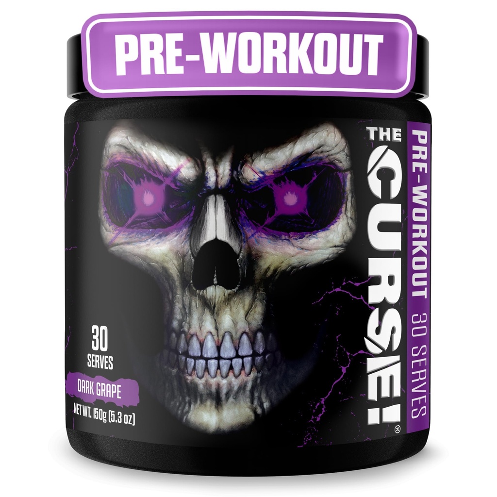 ¡JNX lanza la maldición! Polvo de preparación de la hierba oscura con crema – Prefacio de energía extrema para hombres y mujeres – 30 servicios – L Citrulline, Beta Alanine &amp; Caffeine para bomba, fuerza " Focus