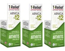 T-Relief Extra Strength Artritis Dolor Alivio del Dolor Arnica +12 Medicinas Naturales para el Estrangulamiento de la Soreness, Alivio del Dolor de Disolución Rápida para Hombres - 100 Tabletas (Pack of 3)