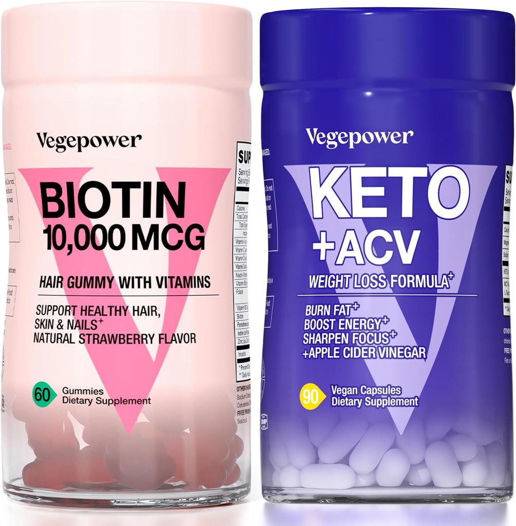 Biotina Crecimiento del cabello Vitaminas + Premium Keto Pills TENIDO Apoyos Esquí saludable y uñas &amp; Utilize Fat for Energy with Ketosis, Boost Energy & Focus ← Suplementos no vegetarianos para apoyar