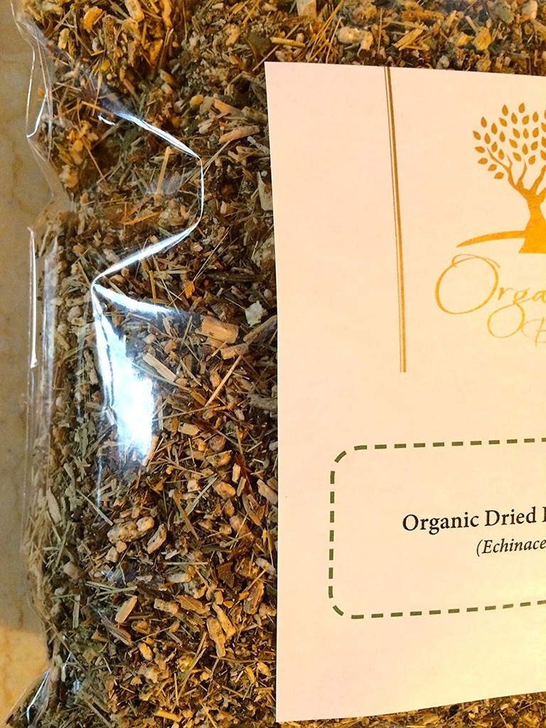 Bio orgánica Herbs-Echinacea Dried Flowers – 100% Natural, Premium Quality Herb for Herbal Tea, Tinctures & Remedies – No Additives, Non-GMO (Echinacea Purpurea) 6 Oz
