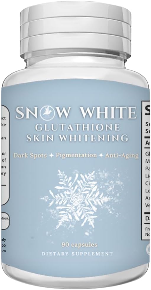 Glutathione Whitening Pills - Recover Your Youth, Get Rid of Dark Spots, Acne Scars & Hyperpigmentation - Láminas naturales de blanqueamiento de la piel - No GMO -90 cápsulas de iluminación de la piel