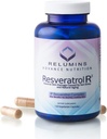Reluminas Resveratrol 600mg Suplemento – Antioxidante de alta potencia con semillas de uva & extracto de vino tinto – Soporta la piel, la salud cardíaca & sistema inmunológico – 120 cápsulas veganos