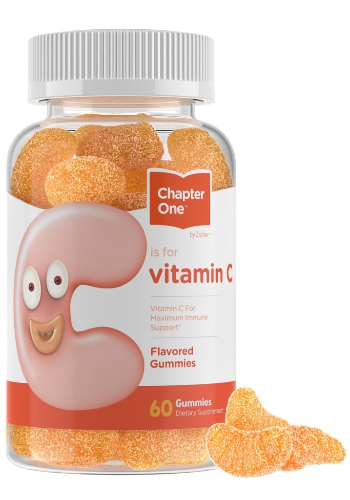 Zahler - Capítulo Uno Vitamina C Gummies para Adultos &amp; Niños 125 mg (60 Gummies Flavored) Certified Kosher Gummy Vitaminas C Chewable Vitamina Gummies - Chewable Vitamina C Gummy - Vitamina C Gummy