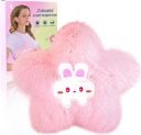 Microwavable Calefacción acolchado para el período de calambres Pain Alivio- Microondas Calefacción Pad para Mujeres con Calor Moist Pack para el hombro Cute Soft Warm Compress Cozy Pad Plush Star Valentines Gifts for Girls
