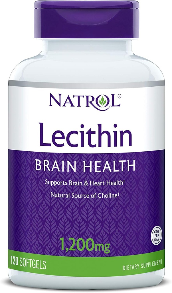 Natrol SOYA Lecithin Suplemento Mineral, 1,200 mg, 120 Conde