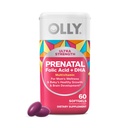 OLLY Ultra Strength Prenatal Multivitamin Softgels, Supports Healthy Growth, Brain Development, Iron, Folic Acid, DHA, Vitaminas C, E, 30 Day Supply-60 Count