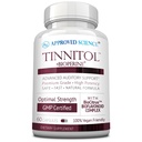 Tinitol de ciencia aprobado - Suplemento de apoyo de Tinnitus - Anillo de grasa en los oídos - Boost Inner Ear Health - 60 cápsulas - Made in the USA