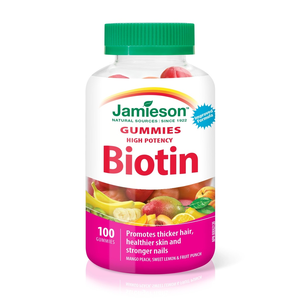 Jamieson High Potency Biotin Gummies, 100 Conde