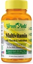 Greenfield Nutritions Halal Multivitamins for Women and Men - 60 Gelatin Free Multivitamin Tablets with 27+ Vitamin Minerals, A, B12, C, D3, Iron and Zinc - Supports Immunity Bone and Global Health