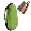 Caja de viaje Asthma Inhaler, caja de carretilla portátil para inhalador con carabiner Clip-On, EVA Handy Protective Holder para adultos y niños, inhalador no incluido (4IN, verde)