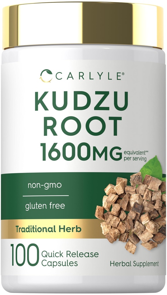 Carlyle Kudzu Root  100 Extract Capsules ← Non-GMO y Gluten Free Fórmula