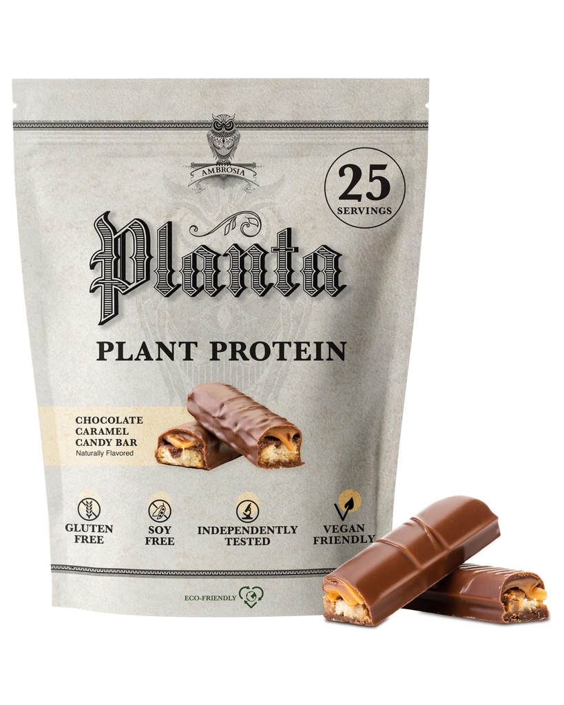 Ambrosia Planta - Premium Plant-Based Protein  Vegan & Keto Friendly ← Candy Bar
