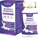 Probióticos 180 Billones CFU 18 Strains Contiene Prebiótico Orgánico Cranberry Probiótico Suplemento Digestión Inmunidad para la Salud de las Mujeres,No Soy Gluten Dairy Gratis 90 cápsulas vegetarianas