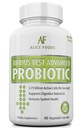 Fast Natural Bloating Relief - Bifidus Best Advanced Probiotic 60 Day + Kombucha Guide - Probióticos Premium para Hombres y Mujeres - para Problemas intestinales, Bloating, Diarrhea, Gas, Bladder, UTI