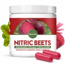 TruWild All Natural Beet Root Powder, Nitric Oxide Booster, 1000mg, Vegan Superfood Capsule Supplement, Beetroot Extract Supports Total Health, Performance & Stamina, 30 Servings