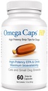 Consejos para gatos y perros pequeños de alta potencia EPA y DHA Maximum Bioavailability Fish Oil Suplemento Vet Formulated Made in USA Skin Coat Joint and Heart Health 60 Capsules