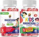 SUNNY SAM Magnesium Gummies para Adultos Niños - 200mg - Magnesio calmado Chews - Citrato de magnesio Suplemento Chewable para Mood & Muscle Support