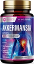 Akkermansia Probiotic Supplement - 2 Billion AFU GLP-1 Suplemento con fibra prebiótica - Akkermansia Muciniphila GLP-1 Probióticos para hombres de mujeres - Digestivo, Gut & Immune Support - 120 cápsulas