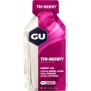 GU Energy Original Sports Nutrition Gel 8-Count Vanilla Bean y 8-Count Tri-Berry Bundle con Aminoácidos y Electrolitos
