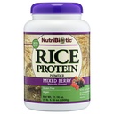 NutriBiotic – Mixed Berry Rice Protein, 1 Lb 5 Oz (600g) peru Low Carb, Keto-Friendly, Vegan, Raw Protein Powder Ø Grown & procesado sin productos químicos, transgénicos o gluten TEN Fácil de digerir " Nutrient-Rich